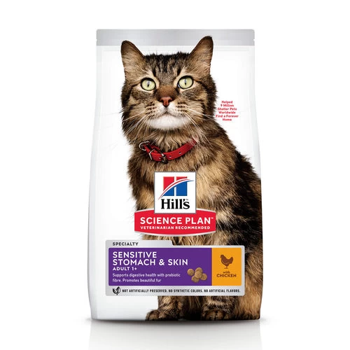 Hill's Science Plan - Feline Adult Sensitive Stomach & Skin 3 Hill's Science Plan - Feline Adult Sensitive Stomach & Skin