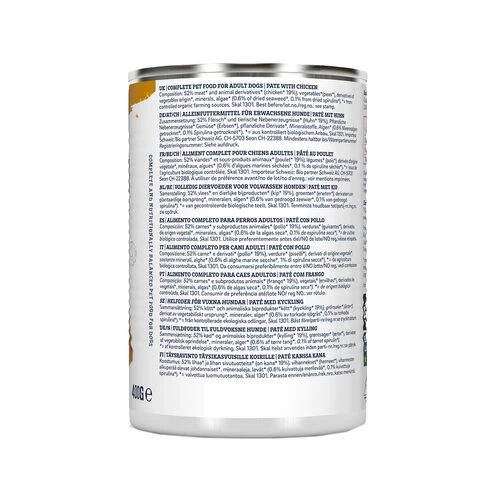 Yarrah - Hundefutter Paté Huhn Mit Spirulina Und Meeresalgen In Soße Bio – Bild 3