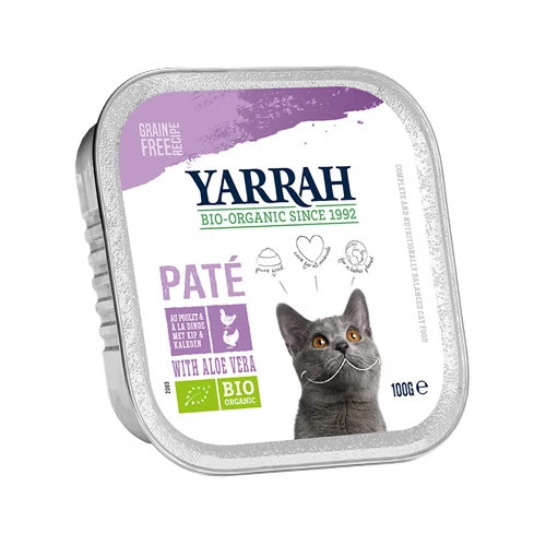 Yarrah - Katzenfutter Paté Huhn & Truthahn Mit Aloe Vera Bio